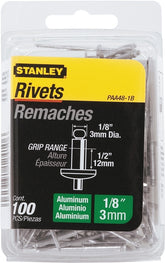 Stanley PAA48-1B Pop Rivet, Reusable, 1-3/4 in L, Aluminum